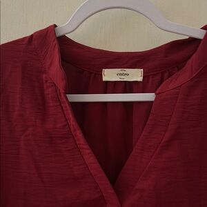 Entro Deep Red Blouse